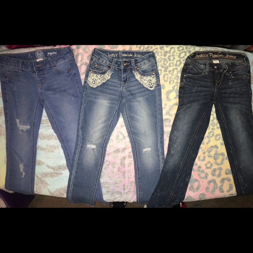 Justice girls jeans